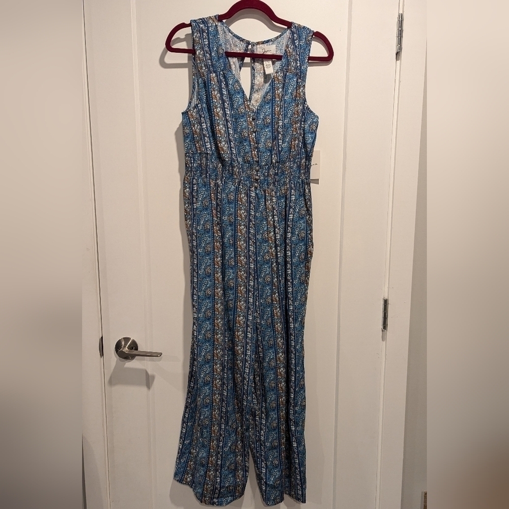 BNWT  Japan Blue Floral Jumpsuit